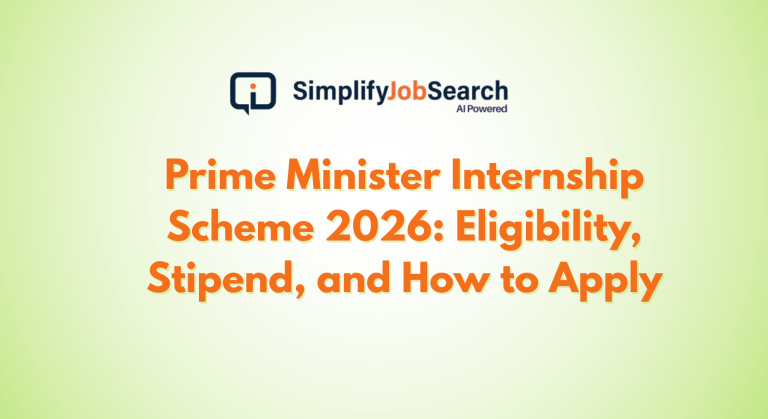 Prime Minister Internship Scheme 2026: Eligibility, Stipend, and How to Apply