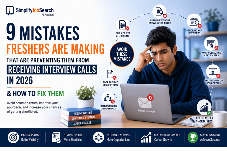 Interview Calls for Freshers in 2026: 9 Mistakes and How to Fix Them