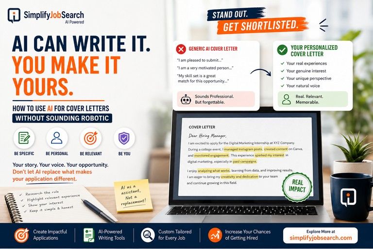 AI Cover Letter in 2026: How to Use AI Without Sending a Generic Application